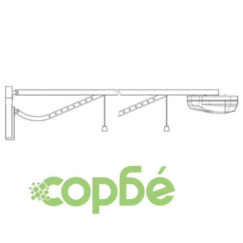 Профи мотор за гаражни врати с дистанционни и LED 800 N 2,84 м ➤ топ цена ➤ sorbe.bg