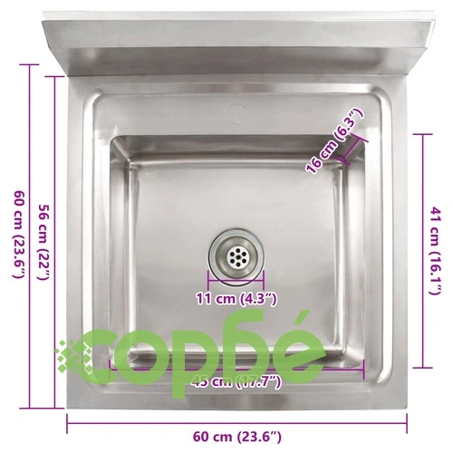 Кухненска мивка с едно корито, неръждаема стомана ➤ топ цена ➤ sorbe.bg