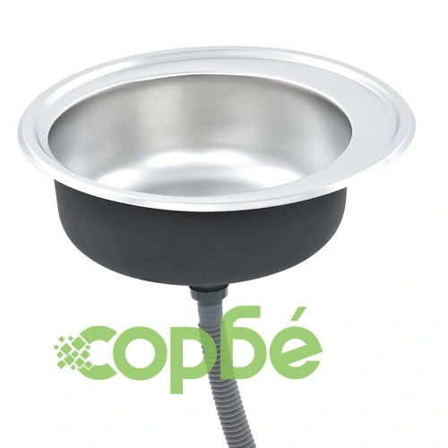 Кухненска мивка с цедка и сифон, неръждаема стомана ➤ топ цена ➤ sorbe.bg