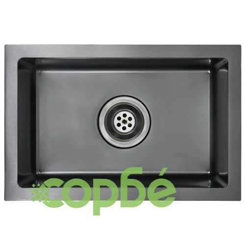 Ръчно изработена кухненска мивка, черна, неръждаема стомана ➤ топ цена ➤ sorbe.bg