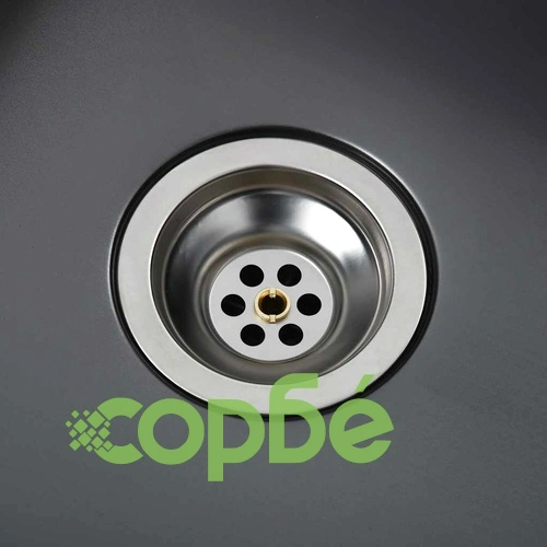 Ръчно изработена кухненска мивка, черна, неръждаема стомана ➤ топ цена ➤ sorbe.bg