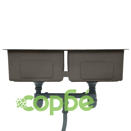 Ръчно изработена кухненска мивка, черна, неръждаема стомана ➤ топ цена ➤ sorbe.bg