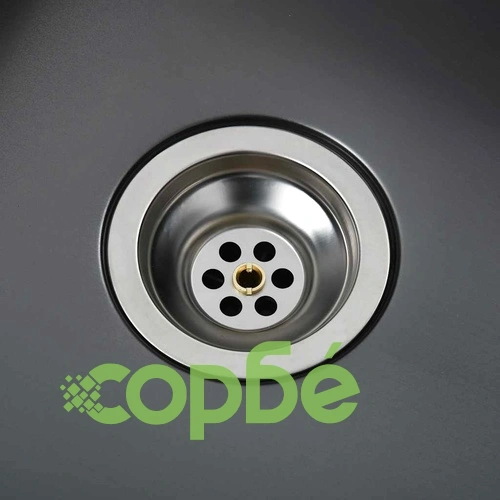 Ръчно изработена кухненска мивка, черна, неръждаема стомана ➤ топ цена ➤ sorbe.bg