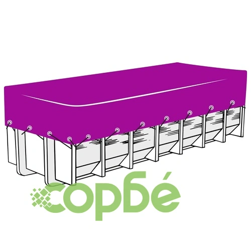 Мрежа за контейнер, HDPE, 3,5x7 м, черна ➤ топ цена ➤ sorbe.bg