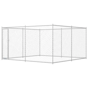 Дворна клетка за кучета, 383x383x185 см
