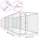Дворна клетка за кучета, 760x192x185 см