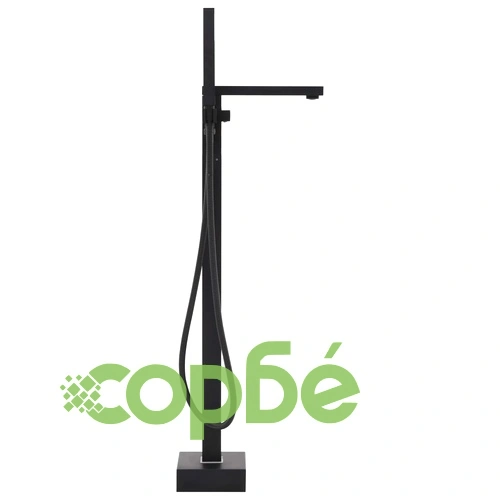 Свободностоящ смесител за вана, черен, инокс, 90 см ➤ топ цена ➤ sorbe.bg