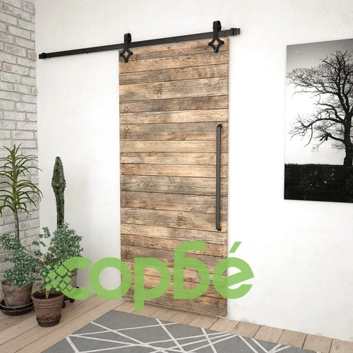 Комплект механизъм за плъзгаща врата SKIEN 183 см стомана черен ➤ топ цена ➤ sorbe.bg