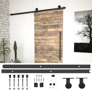 Комплект механизъм за плъзгаща врата SKIEN 200 см стомана черен