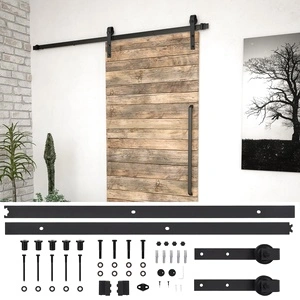 Комплект механизъм за плъзгаща врата SKIEN, 200 см, черен