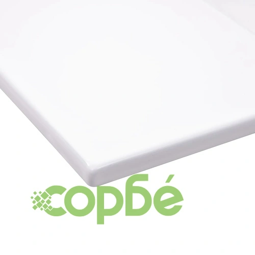 Мивка за вграждане, 80,5x46,3x17,5 см, керамична, бяла ➤ топ цена ➤ sorbe.bg