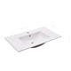 Мивка за вграждане, 80,5x46,3x17,5 см, керамична, бяла