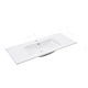 Мивка за вграждане, 100,5x46,3x17,5 см, керамична, бяла