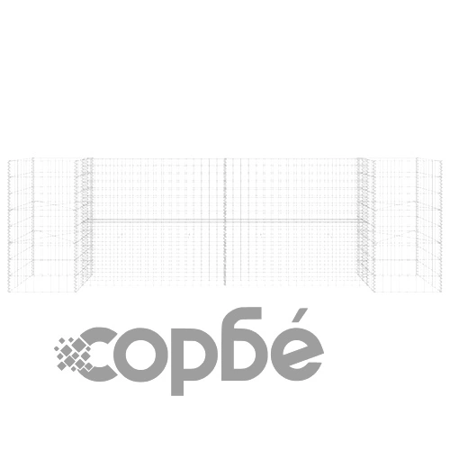 Габион плантер Н-образен, стоманена тел, 260x40x80 cм на топ цена от sorbe.bg Габион плантер Н-образен, стоманена тел, 260x40x80 cм ➤ топ цена ➤ sorbe.bg