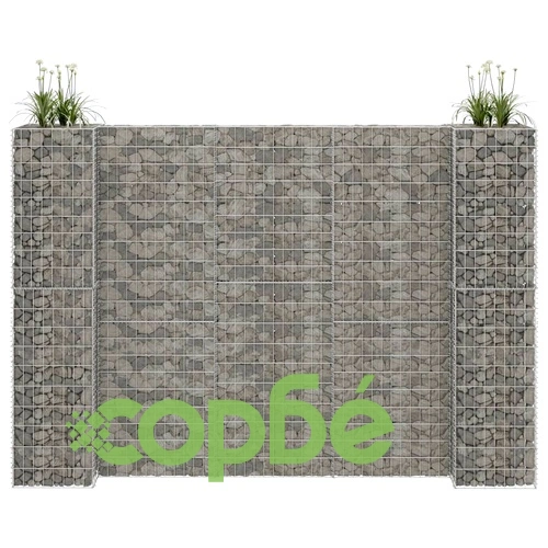 Габион плантер Н-образен, стоманена тел, 260x40x180 cм на топ цена от sorbe.bg Габион плантер Н-образен, стоманена тел, 260x40x180 cм ➤ топ цена ➤ sorbe.bg
