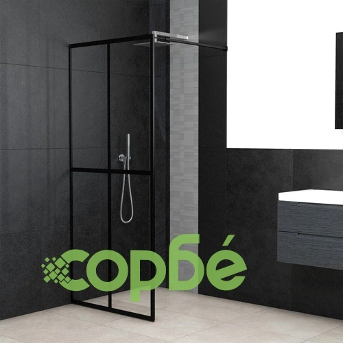 Параван за баня, прозрачно закалено стъкло, 90x195 см ➤ топ цена ➤ sorbe.bg