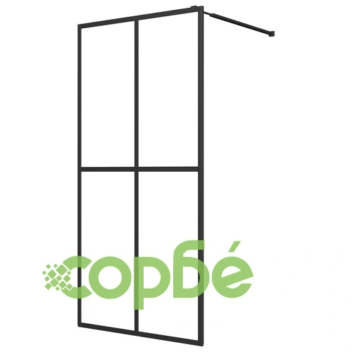 Параван за баня, прозрачно закалено стъкло, 118x190 см ➤ топ цена ➤ sorbe.bg