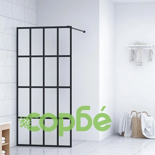Параван за баня, матирано закалено стъкло, 80x195 см ➤ топ цена ➤ sorbe.bg
