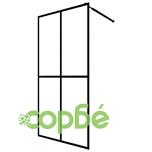 Параван за баня, матирано закалено стъкло, 118x190 см ➤ топ цена ➤ sorbe.bg