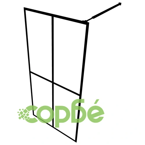 Параван за баня, матирано закалено стъкло, 118x190 см ➤ топ цена ➤ sorbe.bg