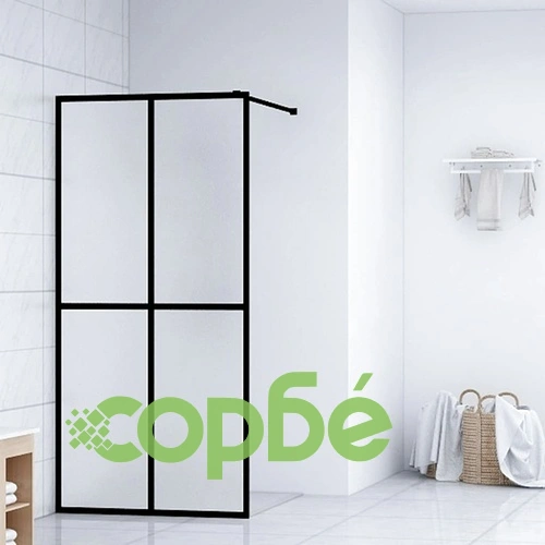 Параван за баня, матирано закалено стъкло, 140x195 см ➤ топ цена ➤ sorbe.bg