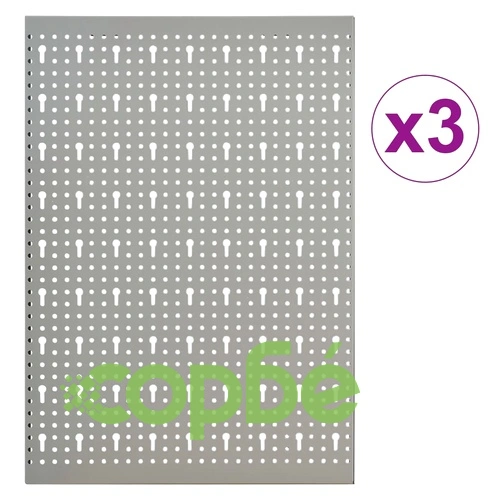 Стенни панели за инструменти, 3 бр, 40x58 см, стомана ➤ топ цена ➤ sorbe.bg