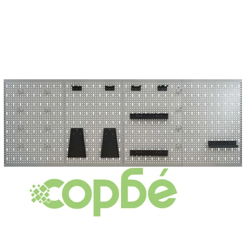 Стенни панели за инструменти, 4 бр, 40x58 см, стомана ➤ топ цена ➤ sorbe.bg