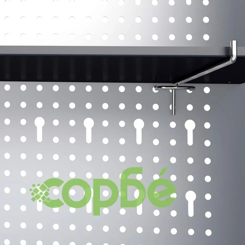 Стенен шкаф за инструменти, индустриален, метал, сиво и черно ➤ топ цена ➤ sorbe.bg