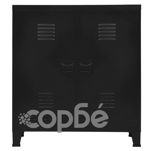 Индустриален скрин за съхранение, черен, 90x40x100 cм, стомана на топ цена от sorbe.bg Индустриален скрин за съхранение, черен, 90x40x100 cм, стомана ➤ топ цена ➤ sorbe.bg