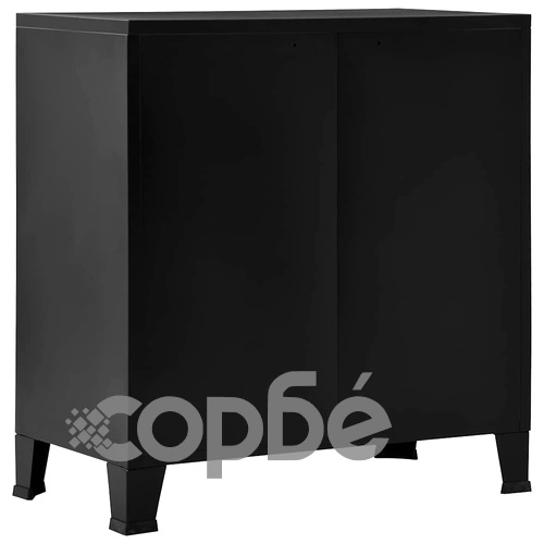 Индустриален скрин за съхранение, черен, 75x40x80 cм, стомана на топ цена от sorbe.bg Индустриален скрин за съхранение, черен, 75x40x80 cм, стомана ➤ топ цена ➤ sorbe.bg