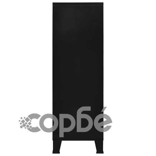 Индустриален скрин за съхранение, черен, 75x40x120 cм, стомана на топ цена от sorbe.bg Индустриален скрин за съхранение, черен, 75x40x120 cм, стомана ➤ топ цена ➤ sorbe.bg