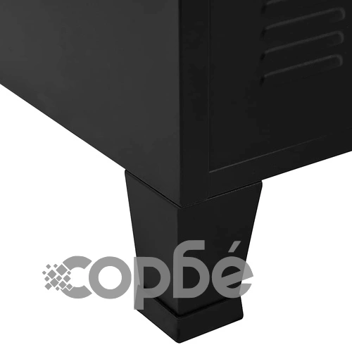 Индустриален скрин за съхранение, черен, 75x40x120 cм, стомана на топ цена от sorbe.bg Индустриален скрин за съхранение, черен, 75x40x120 cм, стомана ➤ топ цена ➤ sorbe.bg