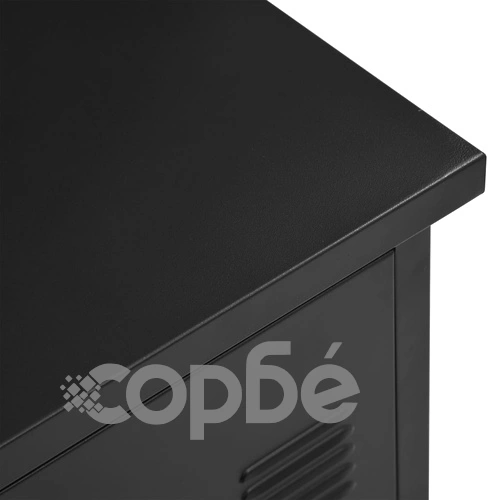 Бюро с чекмеджета, индустриално, черно, 120x55x75 см, стомана на топ цена от sorbe.bg Бюро с чекмеджета, индустриално, черно, 120x55x75 см, стомана ➤ топ цена ➤ sorbe.bg