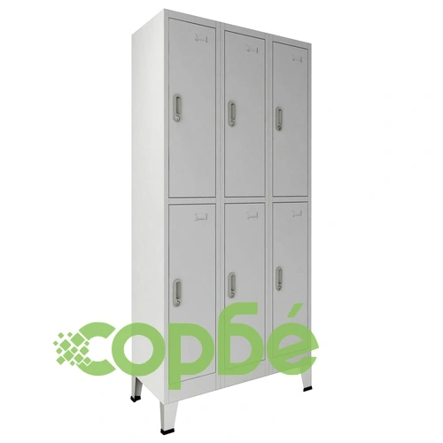 Заключващ се шкаф с 6 отделения, стомана, 90x45x180 cм, сив на топ цена от sorbe.bg Заключващ се шкаф с 6 отделения, стомана, 90x45x180 cм, сив ➤ топ цена ➤ sorbe.bg
