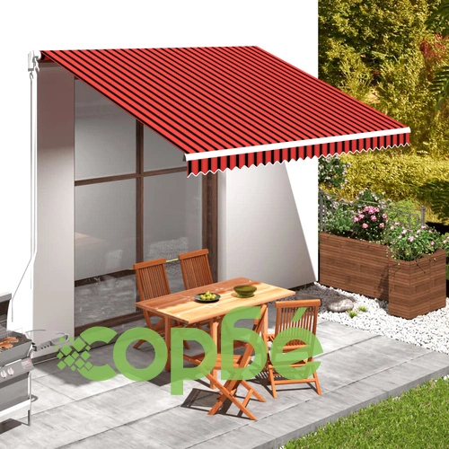 Платно за тента, оранжево и кафяво, 400x300 см ➤ топ цена ➤ sorbe.bg