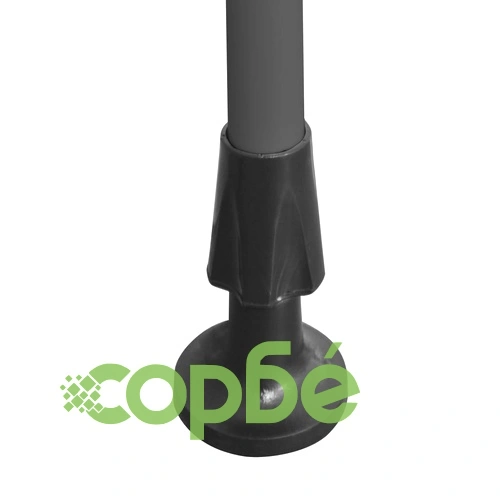 Ръчно прибиращ се сенник с LED, 150 см, бяло и оранжево ➤ топ цена ➤ sorbe.bg