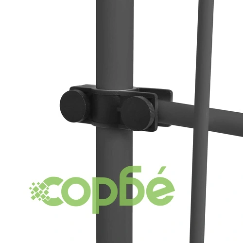 Ръчно прибиращ се сенник с LED, 300 см, бяло и оранжево ➤ топ цена ➤ sorbe.bg