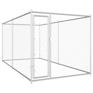 Дворна клетка за кучета, 382x192x185 см