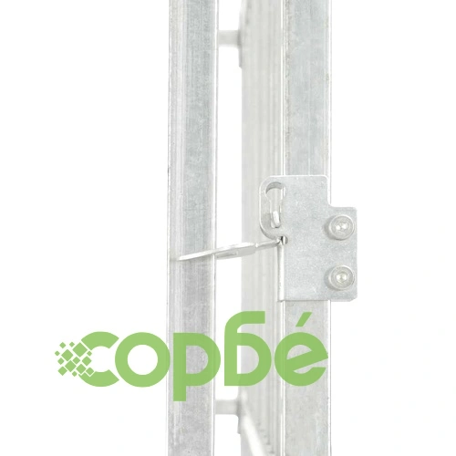 Дворна клетка за кучета, поцинкована стомана, 760x760x185 см ➤ топ цена ➤ sorbe.bg