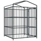 Външна клетка за кучета с покрив, 150x150x210 см