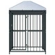 Външна клетка за кучета с покрив, 120x120x150 см