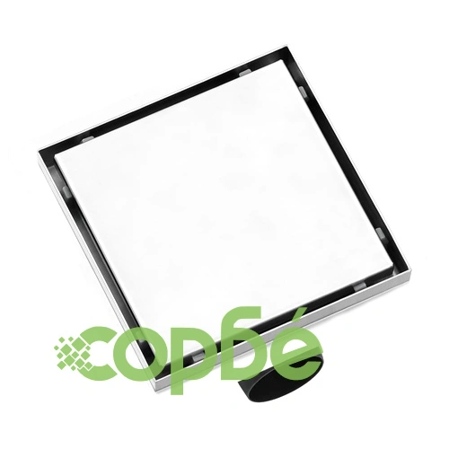 Подов сифон за душ 2-в-1 с решетка за вграждане 18x18 см инокс ➤ топ цена ➤ sorbe.bg