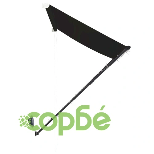 Сенник с падащо рамо с LED, 100x150 см, антрацит ➤ топ цена ➤ sorbe.bg