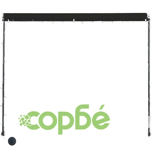 Сенник с падащо рамо с LED, 100x150 см, антрацит ➤ топ цена ➤ sorbe.bg
