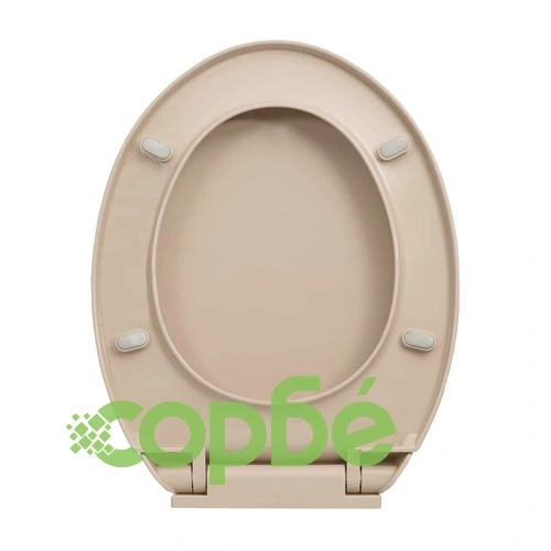Тоалетна седалка плавно спускане бързо освобождаване бежова ➤ топ цена ➤ sorbe.bg