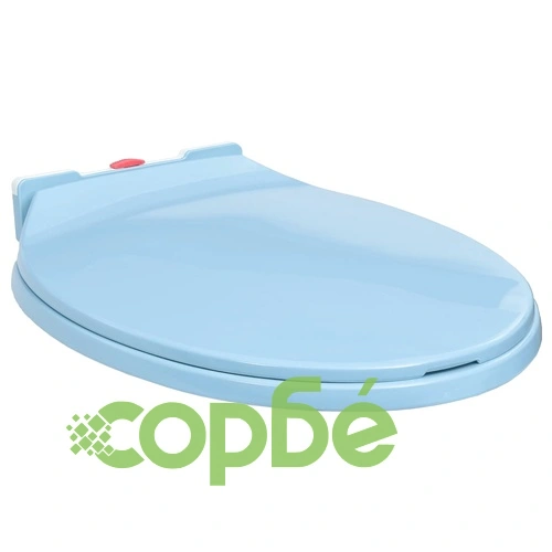 Тоалетна седалка плавно спускане бързо освобождаване синя овал ➤ топ цена ➤ sorbe.bg