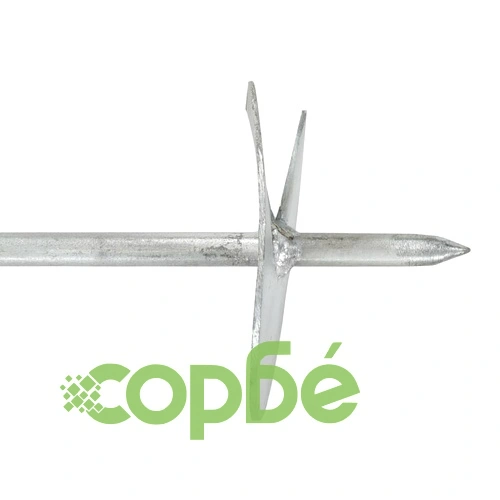 Анкери за земя, 4 бр, 10х60 см, поцинкован метал ➤ топ цена ➤ sorbe.bg