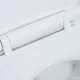 Висока тоалетна без ръб плавно затваряне +7 см керамика бяла