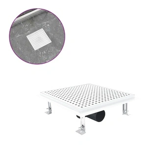 Душ канал, 28x28 см, неръждаема стомана