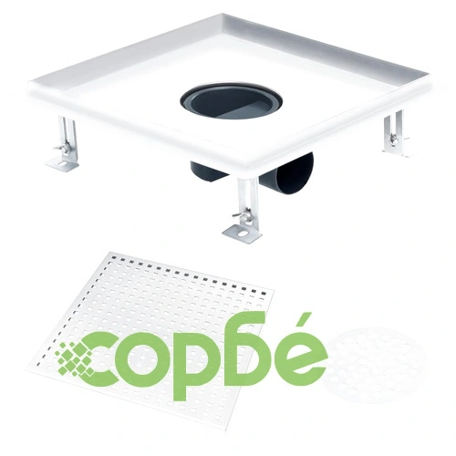 Душ канал, 28x28 см, неръждаема стомана ➤ топ цена ➤ sorbe.bg